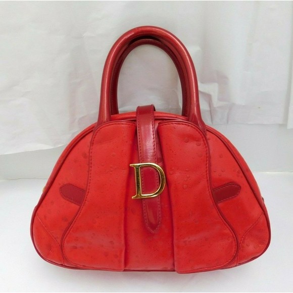 AUTHENTIC VINTAGE DIOR SPLASH DOUBLE SADDLE PATENT LEATHER MINI SATCHEL BAG - Picture 2 of 12
